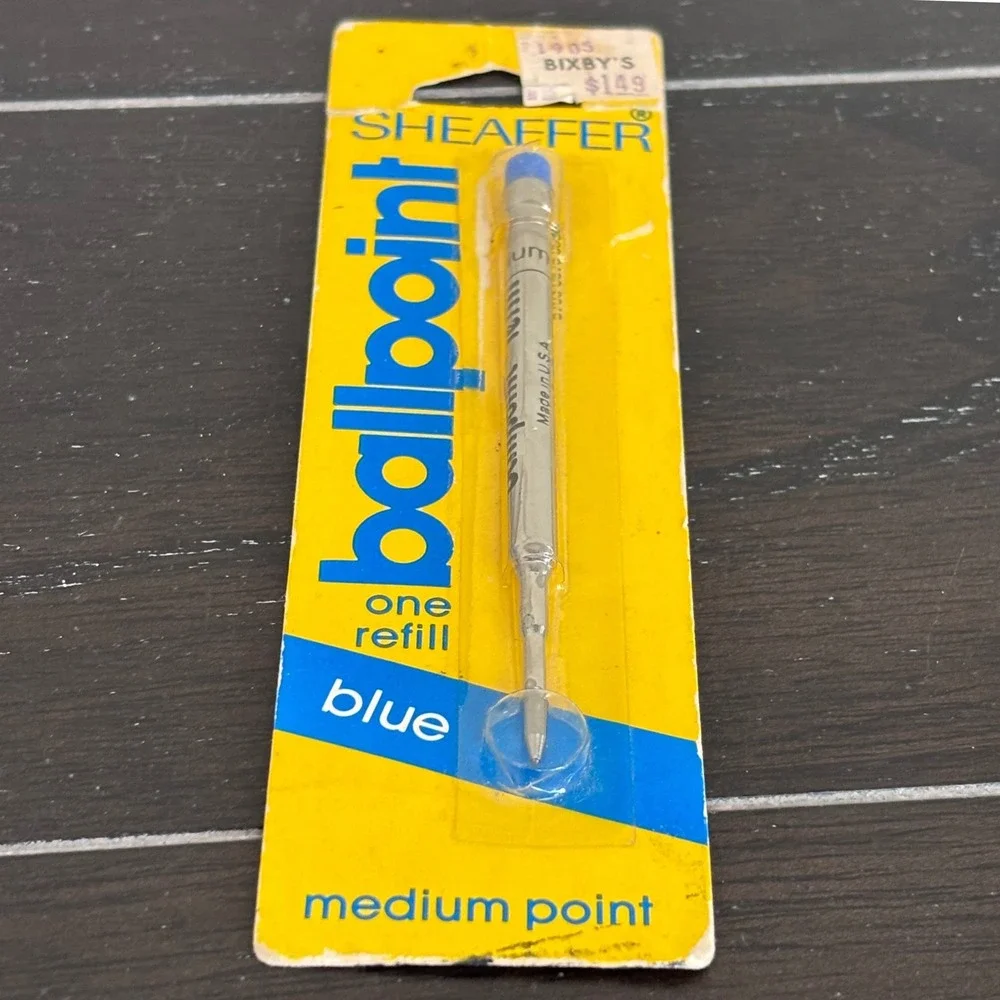 Sheaffer | Ballpoint Pen Refill | Blue | Medium Point | Vintage Made in‎ USA New
